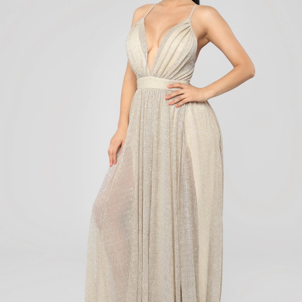 Golden Metallic Dress